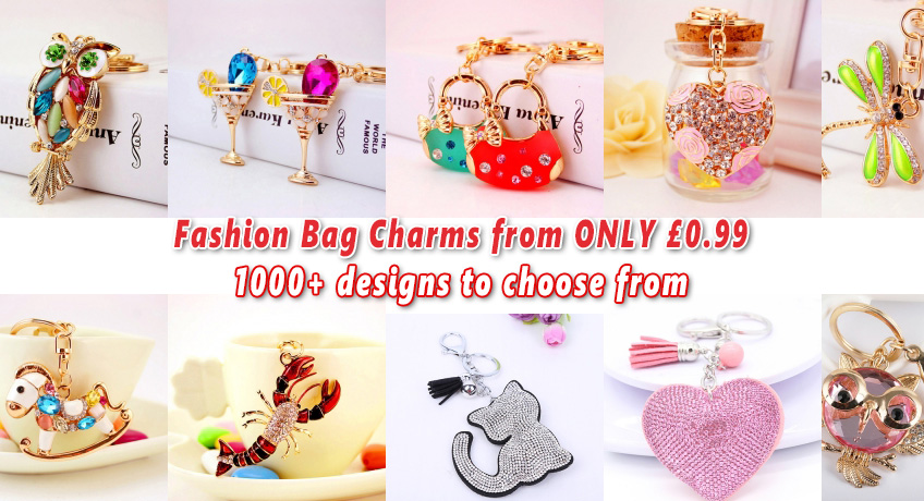 Fashion Bag Charms from ONLY 99p Delivery