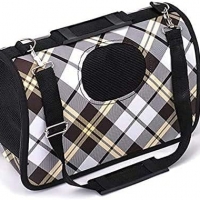 Scotland Cream Ventilated Pet Travel Bag Cat Carrier Soft Crate Puppies Small Dogs