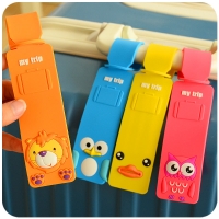 Cute Animals Luggage Tags Kids Holiday Suitcase Labels Boys Girls Travel Bag Identity For Children