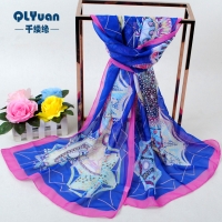 160 50cm Flowers Floral X280 Fashion Ladies Scarves Chiffon Scarf Womens Shawls