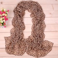 160 50cm Leopard Skin Print X007 Fashion Ladies Scarves Chiffon Scarf Womens Shawls