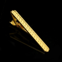 T4-2-004 Mens Metal Silver Gold Tie Clip