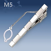 M5 Mens Metal Silver Gold Tie Clip