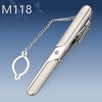 M118 Mens Metal Silver Gold Tie Clip