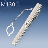 M130 Mens Metal Silver Gold Tie Clip