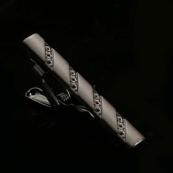 T5-2-007 Mens Metal Silver Gold Tie Clip