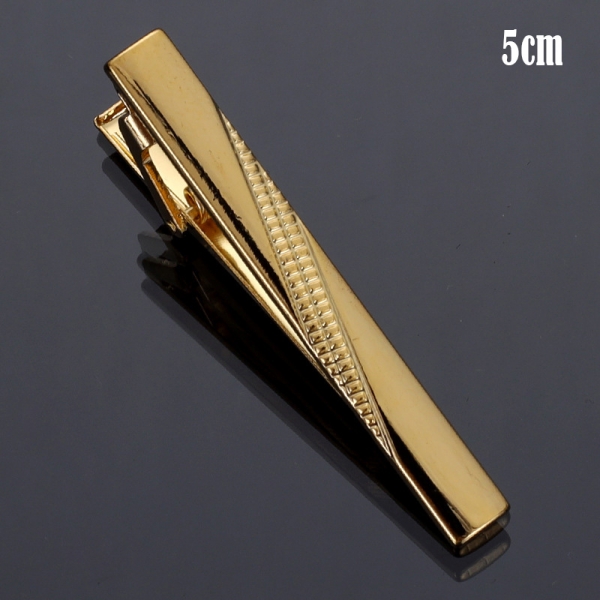 T6-3 Mens Metal Silver Gold Tie Clip