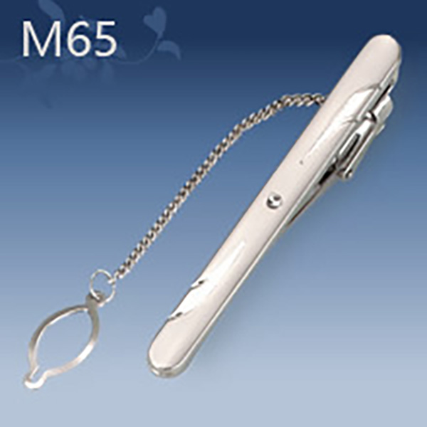 M65 Mens Metal Silver Gold Tie Clip