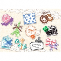 Stamp Plastic Stickers Mobile Phone Stickers