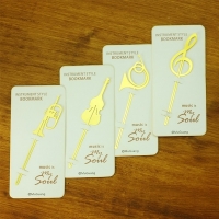 Musical Instruments Gold Metal Cute Bookmarks For Books Book Markers Gift For Readers Reading Lovers