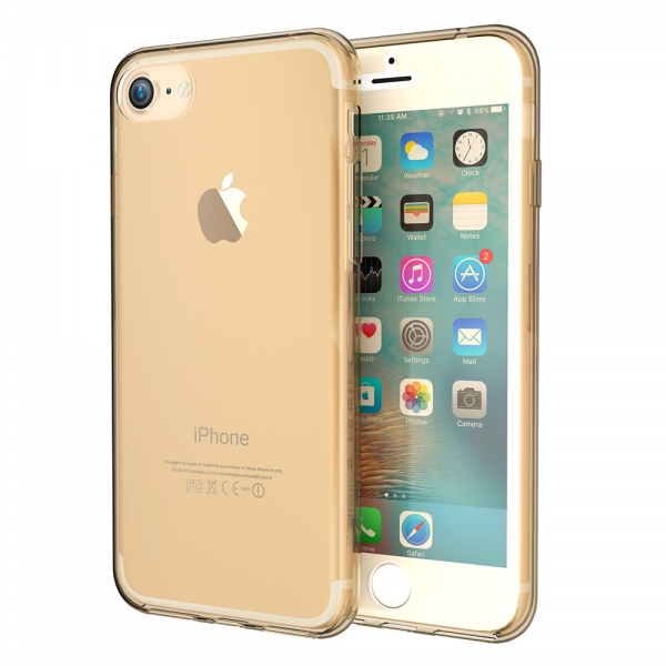 Glitter Gold No Glitter iPhone 7 Plus 8 Plus Phone Case