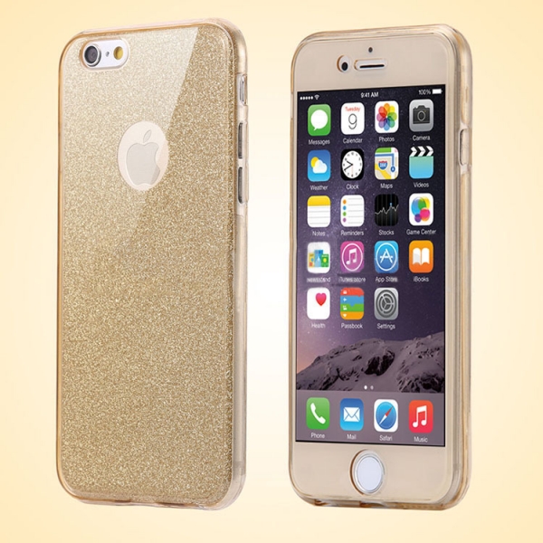 Glitter Gold With Glitter iPhone 7 Plus 8 Plus Phone Case