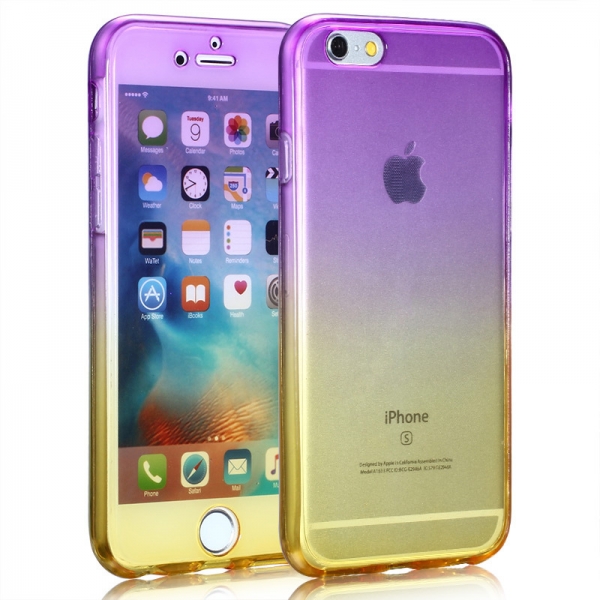 Basic Purple and Yellow iPhone 6 Plus 6S Plus Phone Case