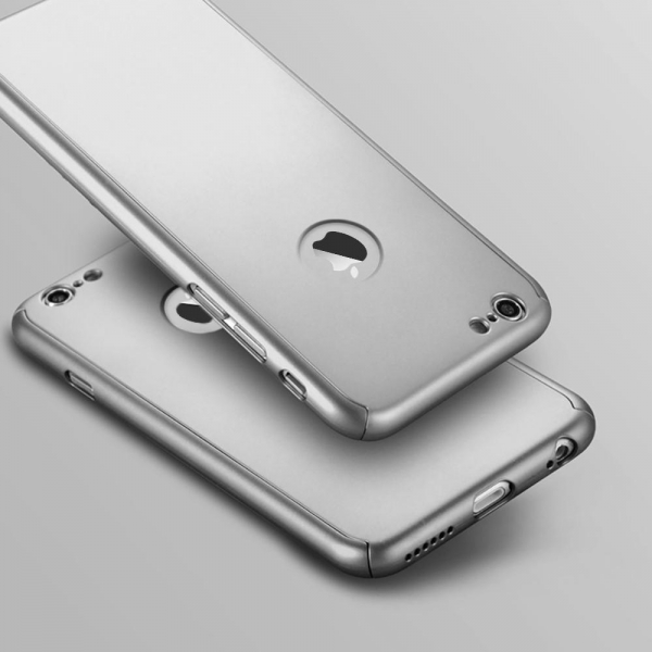 Basic Matte Silver iPhone 6 Plus 6S Plus Phone Case