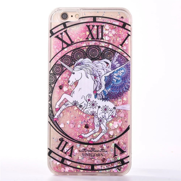 Glitter Liquid Unicorn Rose Love Hearts iPhone 10 iPhone X Phone Case
