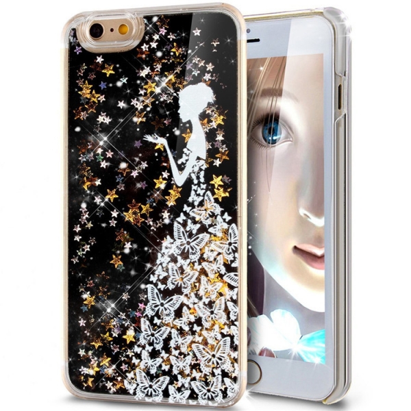 Glitter Liquid - Girl D iPhone 6 6S Phone Case