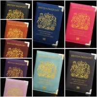 New UK Passport Holder Protector Cover Wallet PU Leather United Kingdom European