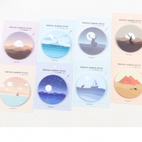 Seaside Holiday Countryside Landscape Cute Sticky Notes Pad Memo Page Markers