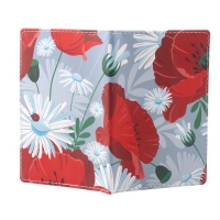 Garden Flowers Cute Passport Cover Travel ID Holder Wallet Protector Case