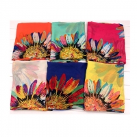 Sunflower Fashion Ladies Scarves Chiffon Floral Scarf Womens Shawls