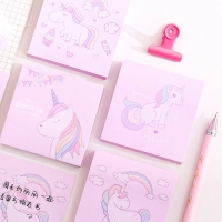 Rainbow Unicorn Pink Sticky Notes Pad Memo Index Tab Page Markers