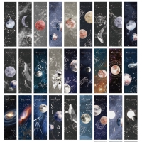 30pc Blue Whale Galaxy Planets Fantasy Bookmarks Book Markers Gift For Readers