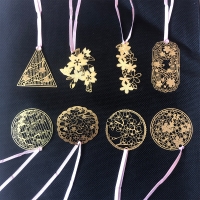 Gold Cherry Blossom Flowers Metal Floral Cute Bookmarks For Books Readers Gift