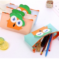 Emoji Carrot Vegetable Plant Pencil Cases Cosmetics Make Up Bags Pen Pouches