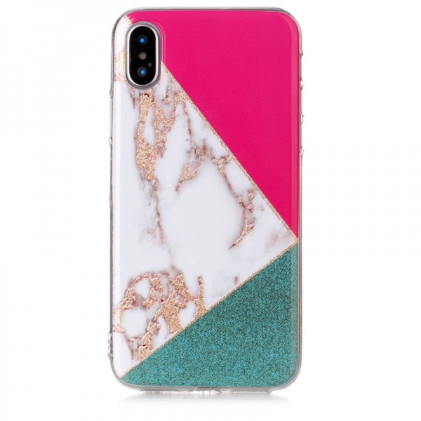 Marble Effect Q iPhone 10 iPhone X Phone Case