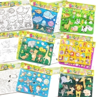 Safari Animals Farm Fishes Sealife A to Z Alphabet Letters Drawing Templates