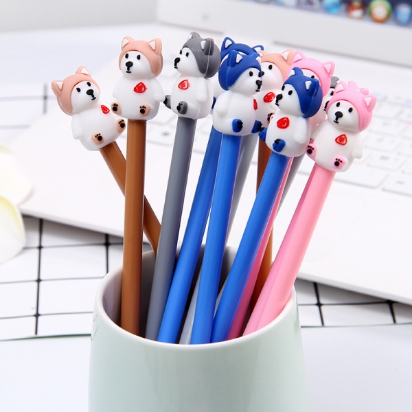 4-12pc Puppy Dogs Ballpoint Gel Pens Cute Funky Kids Party Gift Bag Fillers