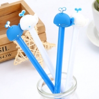 4-12pc Blue White Whales Ballpoint Gel Pens Cute Kids Party Gift Bag Fillers