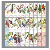 30pc Wild Birds Cute Paper Bookmarks For Books Book Markers Readers Gift