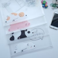 Sleepy Animals Panda Dog Polar Bear Piglet Fashion A4 Document Wallets Zipper File Folders
