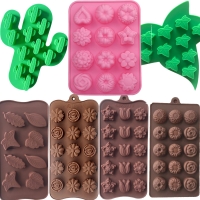 Flowers Rose Leaves Silicone Mould Chocolate Fondant Jelly Cake Decor Mold