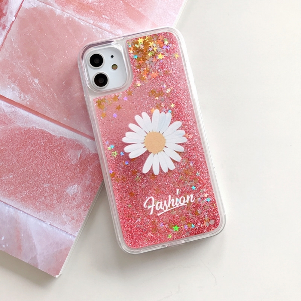 Glitter Liquid - Daisy E iPhone 11 Phone Case