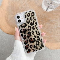 Glitter Liquid - Leopard Pattern C iPhone 10 iPhone X Phone Case