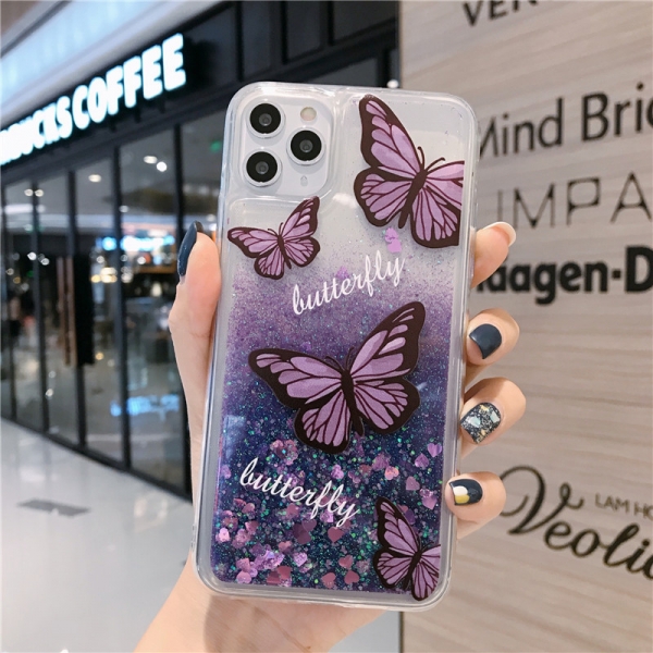 Glitter Liquid - Butterfly A iPhone 12 Pro Max Phone Case