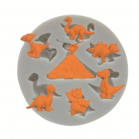 Dinosaurs Silicone Fondant Mould Cake Chocolate Baking Icing Paste Sugar Mold