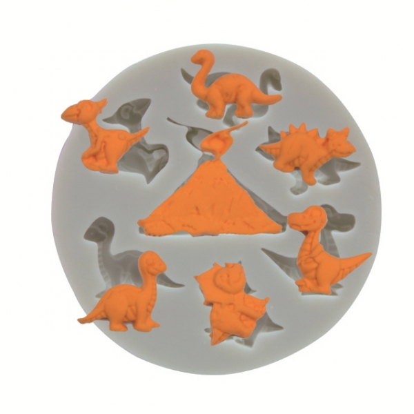Dinosaurs Silicone Fondant Mould Cake Chocolate Baking Icing Paste Sugar Mold