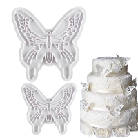 2pk Large and Small Butterflies Surgarcraft Cutters Icing Sugar Mould Cake Decor