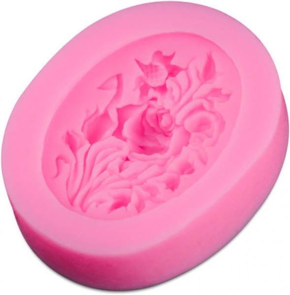 Rose Flower Sugarcraft Silicone Mould Chocolate Fondant Jelly Ice Cube Mold