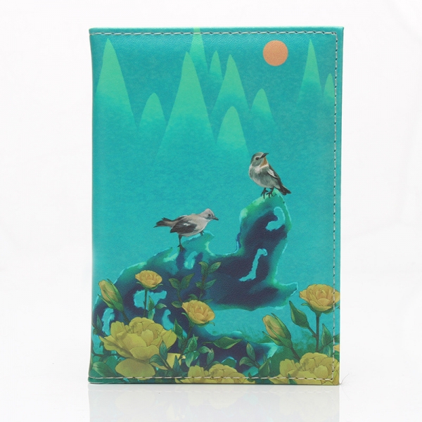 Birds and Flowers Passport Cover