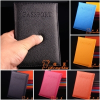 Luxury Coloured PU Leather Passport Cover Travel ID Holder Wallet Protector Case