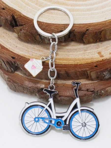 Fashion Bicycle Keyring Metal Bike Shape Key Ring Xmas Gift For Girls Ladies