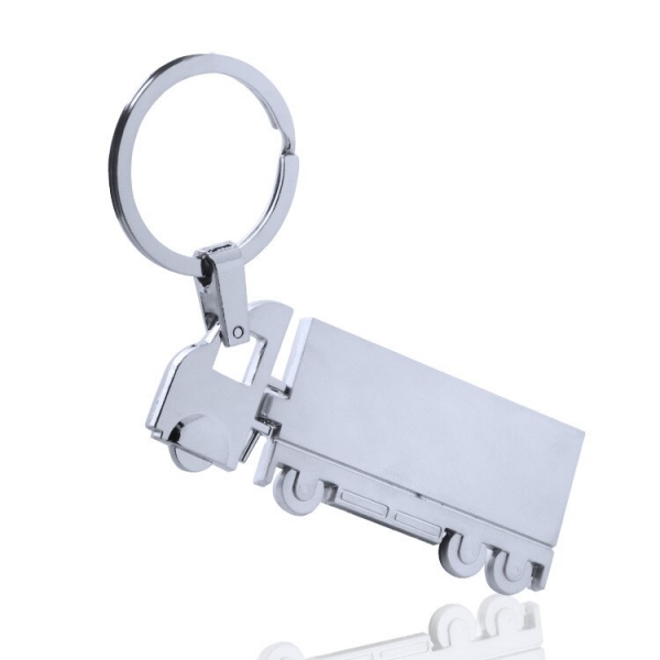 Silver Lorry Truck Keyring Mens Christmas Gift For Dad Fathers Day Present