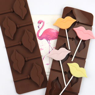 Lip Shape Silicone Mould Chocolate Fondant Jelly Ice Cube Mold