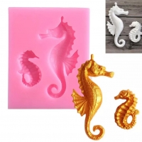 SEA HORSE Silicone Fondant Cake Topper Mold Mould Chocolate Candy Shells