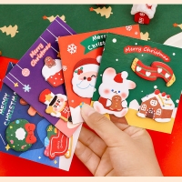 4pk Cute Christmas Sticky Notes Pad Xmas Stocking Bag Fillers For Children Kids