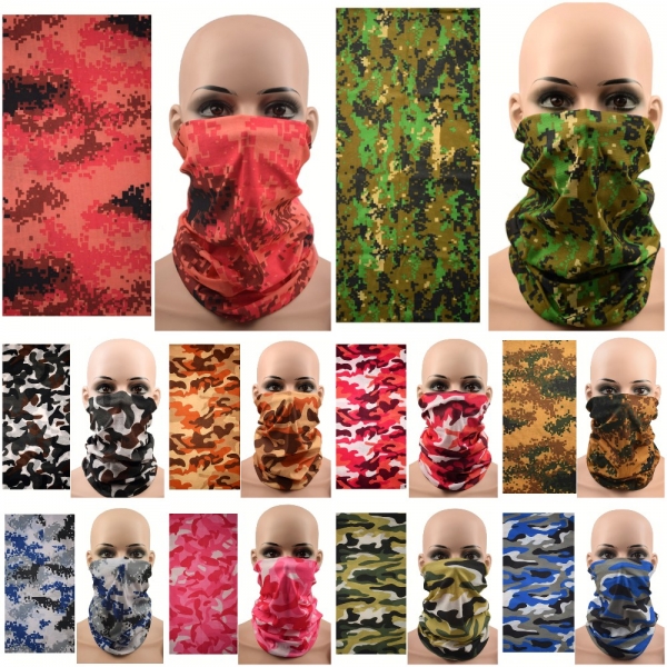 Multi Use Face Mask Cover Neck Tube Scarf Snood Bandana Outdoor Sports Biker
